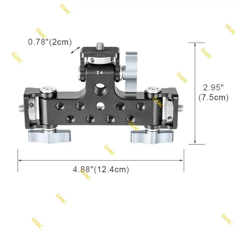 DXAC Aluminum Alloy 3-Position Live Streaming Stand PTZ Adapter Horizontal Vertical Multifunction Expansion Accessory
