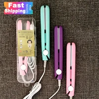 New Curling Iron Mini Hair Straightener Iron Ceramic Straightening Styling Tools Hair Curler Flat Iron Beard Straightener 1