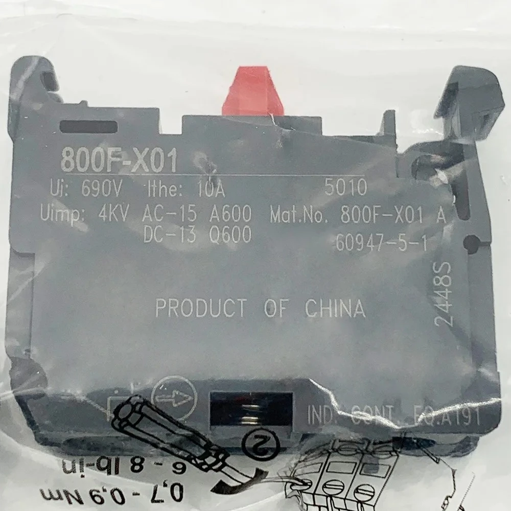 새로운 800F-X01 800F X01 22mm 접촉 블록 800FX01 빠른 배송
