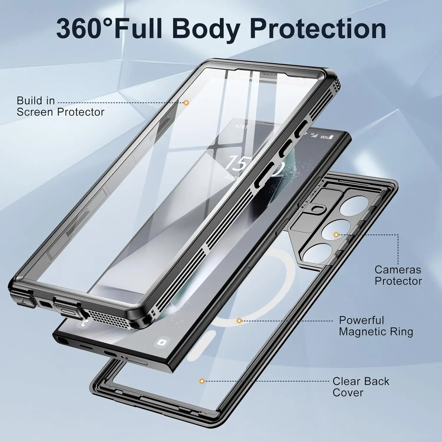 Waterproof Magsafe Shockproof 360° Underwater IP68 Certified Case Cover