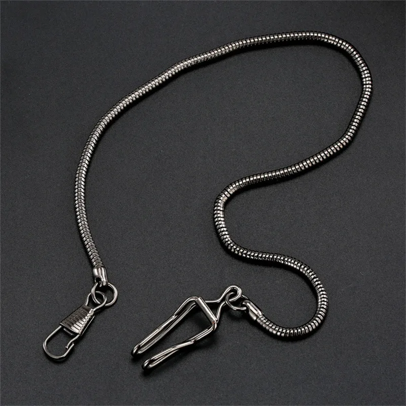 Elegant Multicolor Stainless Steel Pocket Watch Chain