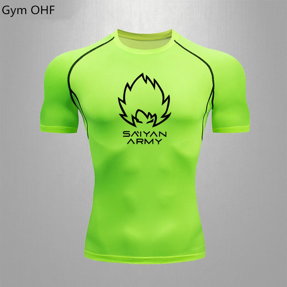 Goku T Shirt Men Gym Fitness Training Sport Jiu Jitsu T shirts Men Comppress Rashguard Boxing Mens Muay Thai Kickboxing Jerseys