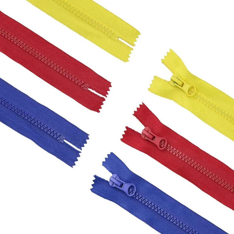 Durable Resin Zipper for Crafting and Sewing Projects, 2-Pack