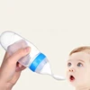Squeezing Feeding Bottle Silicone Newborn Baby Training Rice Spoon Infant Cereal Food Supplement Feeder Safe Tableware Tools 2
