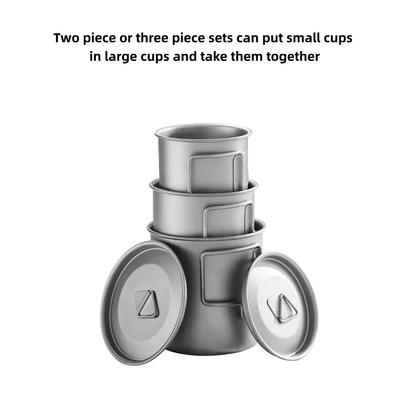 Titanium Camping Mug with Folding Handle 4