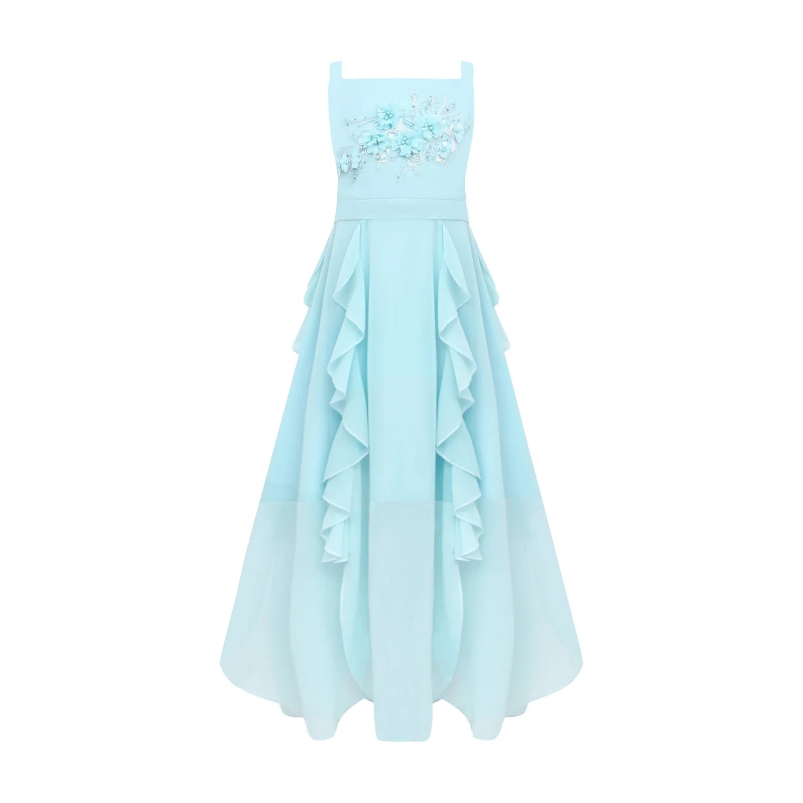 Girls Dresses Children Formal Wedding Party Pageant Gown for Special Occasions Graduation Ceremony Dress Flower Girl Clothes - 4