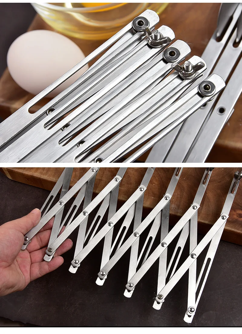 Description Picture 4 of item3/5/7 Wheels Cutter Dough Divider Side Pasta Knife Flexible Roller Blade Pizza Pastry Peeler Stainless Steel Bakeware Tools