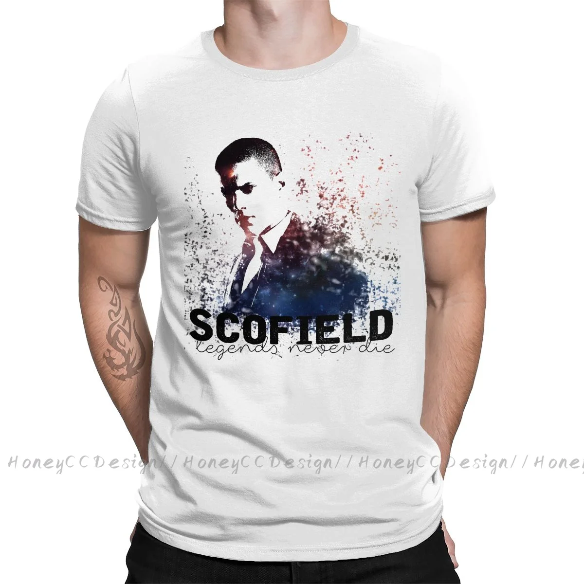 Новое поступление 2021 футболка из сериала побег тюрьмы с рисунком Scofield Splatter