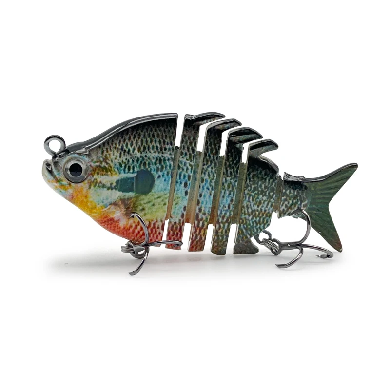 Angelköder Jointbait Swimbait 75mm Köder zum Angeln auf Hecht Angelzubehör Raubfisch-Angelhaken Schwimmender Köder Sinkender Köder – Detail 9