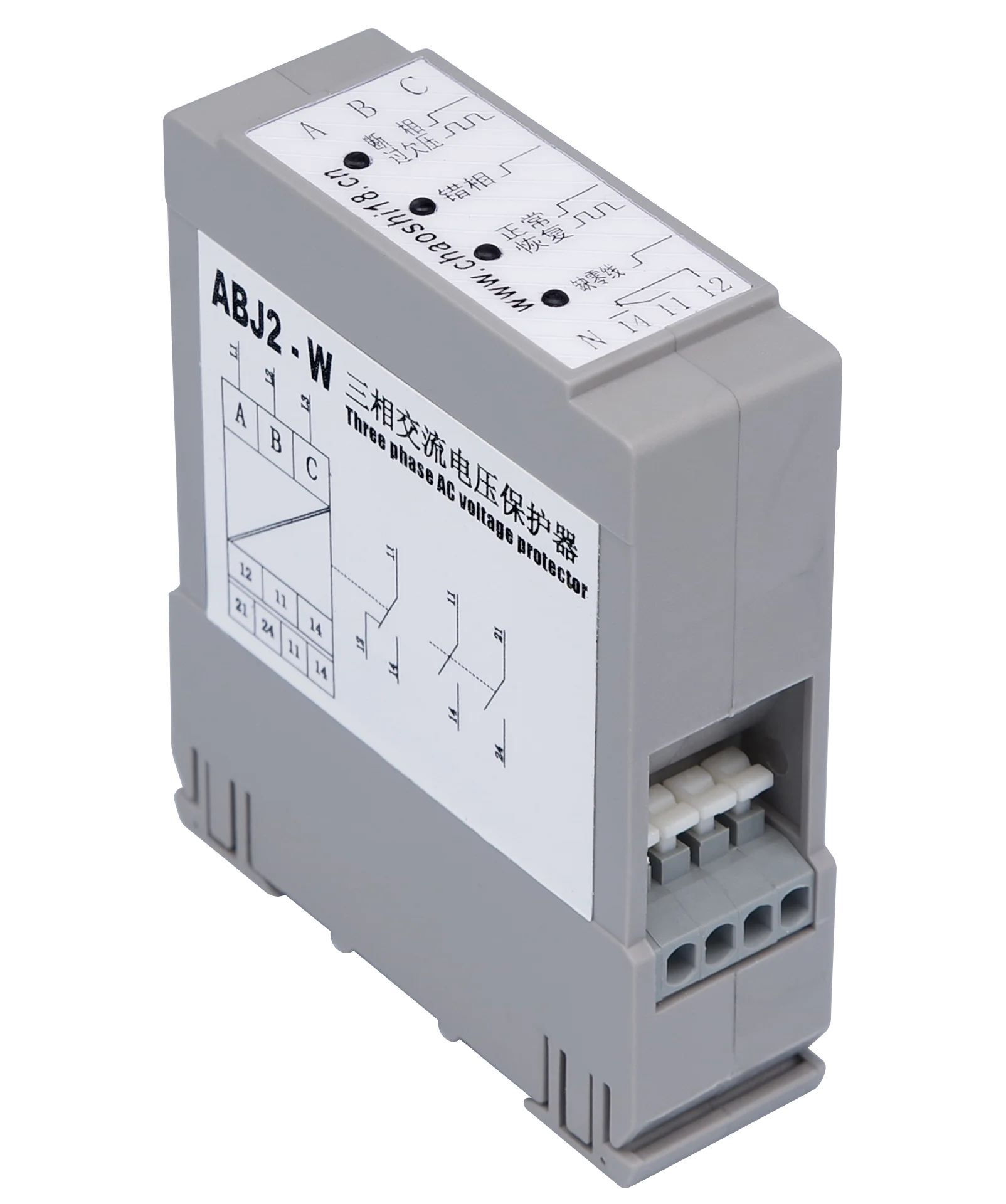 

ABJ2-0□W three-phase four-wire AC voltage protector phase sequence protection