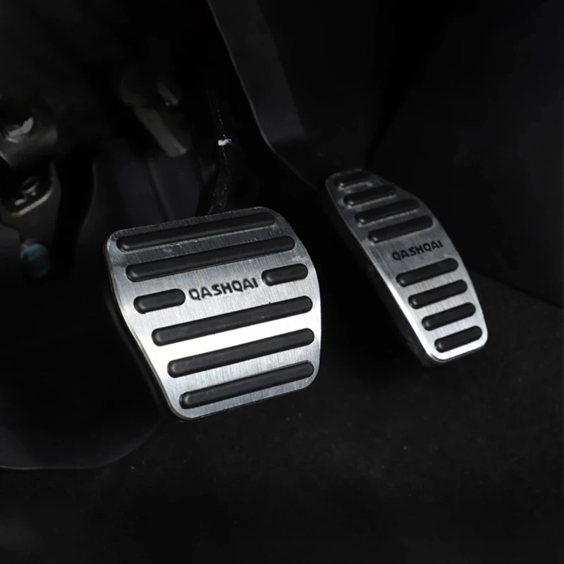 자동차 페달 커버 Nissan Qashqai j11 j12 2015 - 2021 2022 2023 미끄럼 방지 가속기 브레이크 레스트 패드 자동차 부품 스타일링 액세서리