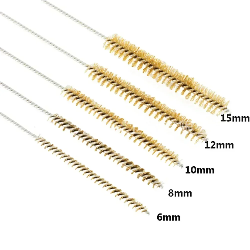 5/10pcs Cleaning Brushes Set Stainless Steel Brass Cylinder Wire Tube Pipe Cleaning Brush Paint Spray Guns Brush cleaning brush wire brush stainless steel wire brush wire brush set cleaning brush set wire cleaning brush