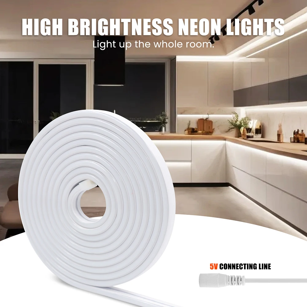 IP67 LED 스트립 라이트 5V 접착 테이프 고휘도 3000K 4000K 6000K 방수 플렉시블 120LED USB 2핀 DC 플러그 0.5m 1m 2m 3m