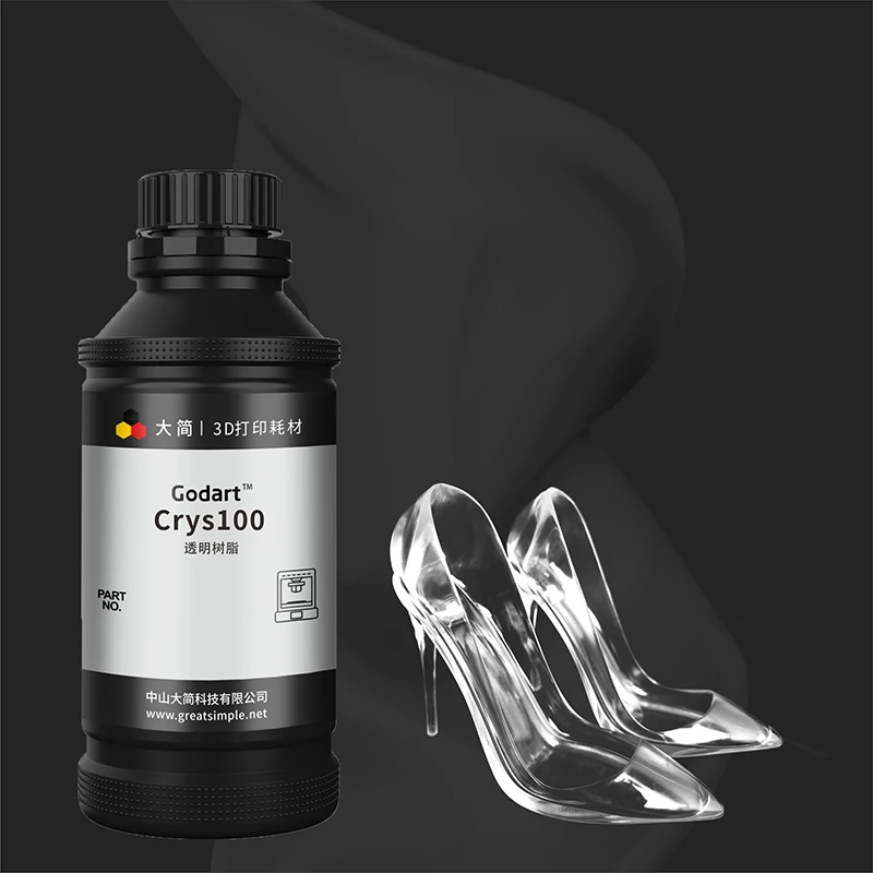 Resina Fotossensível uv Transparente sem Rachaduras Alta Transparência Dureza de Precisão Baixo Odor Baixo Odor Impressão 3d 405nm