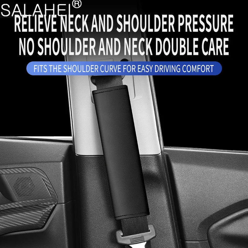 Car Seat Belt Shoulder Cover Decompression Comfort Protector Pad Accessories For Volkswagen VW TSI Polo GLI Golf 7 6 5 MK7 MK4