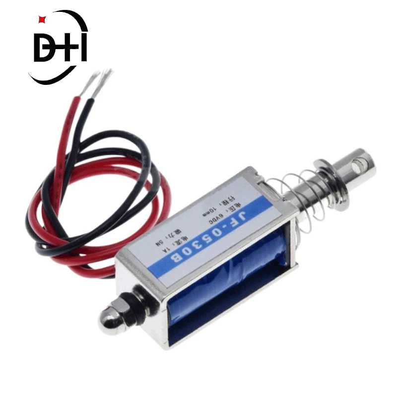 Électroaimant Push Type 12V DC - Force 5N, Course 10mm - Pour Verrouillage, Automatisme