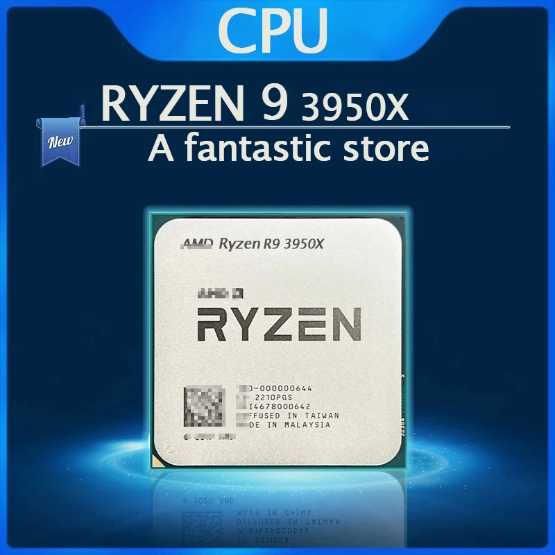 

AMD Ryzen 9 3950X Ryzen 9 3950X R9 3950X 3.5 GHz 16-Core 32-Thread CPU Processor 7NM L3=64M 100-000000051 Socket AM4