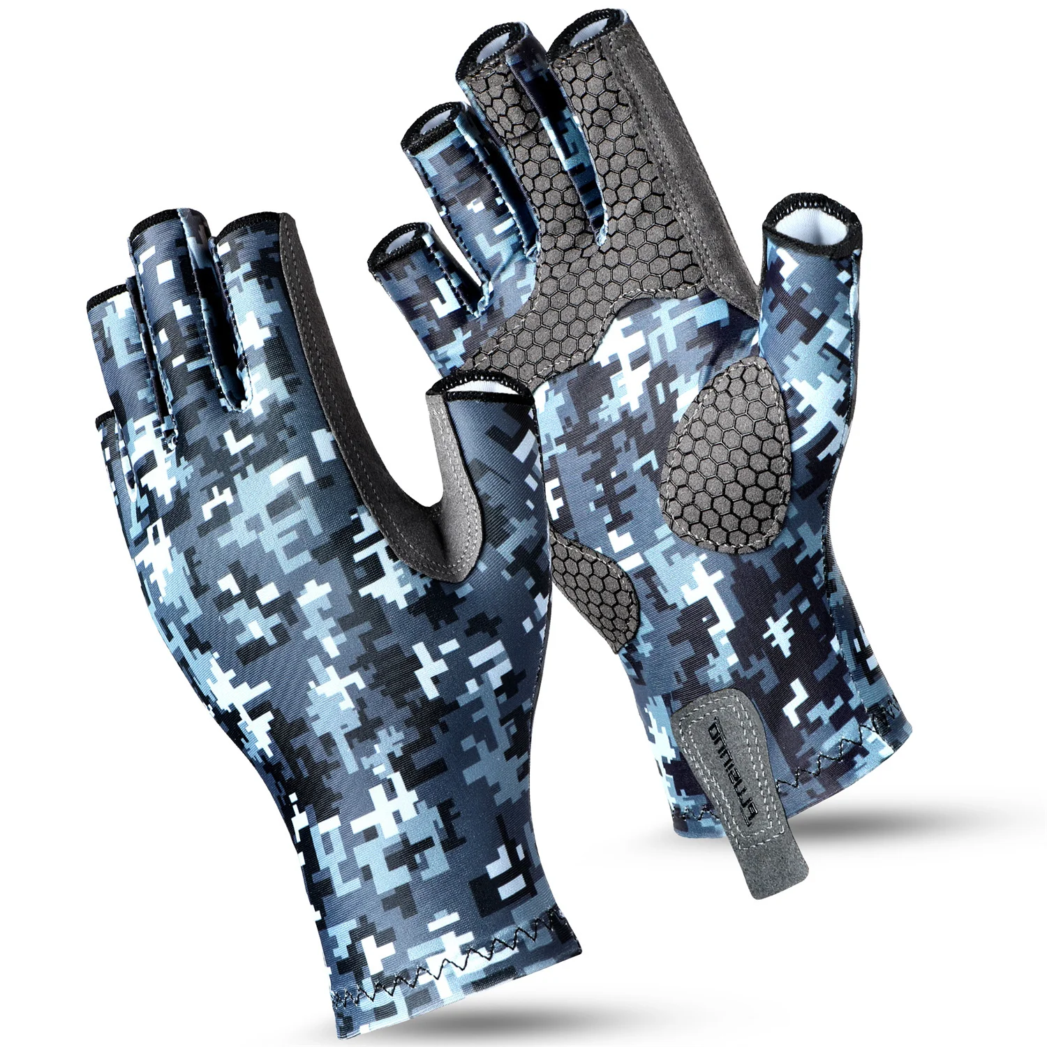 PLUSINNO Fishing Gloves UPF50+ Sun UV Protection Kayak Gloves for