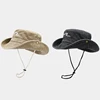 2025 Cotton Embroidered Pattern Bucket Hats Outdoor Hiking Fisherman Hat Travel Mountain Climbing Sun Cap for Men and Women 60cm 2