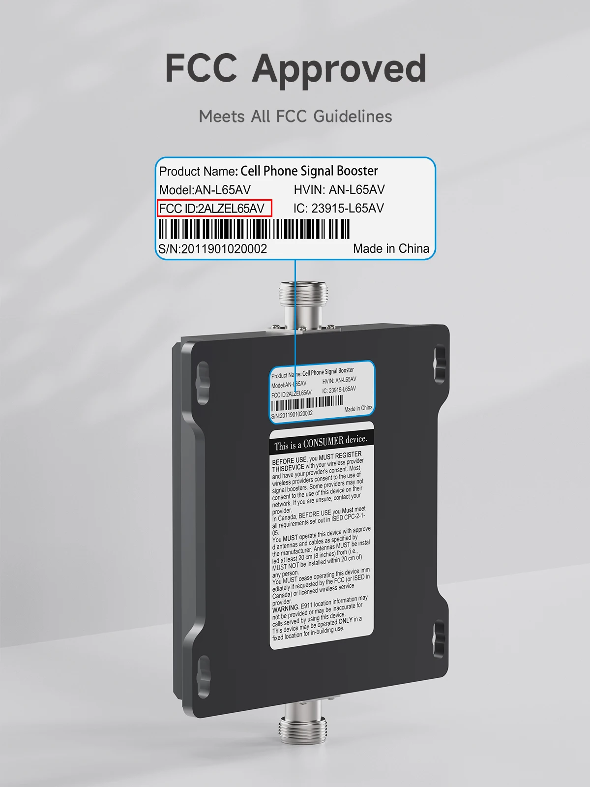 Phonetone Cell Phone Booster Boost 5G/4G Signal up to