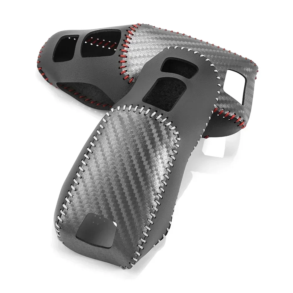Leather Car Center Console Gear Shift Head Knob Cover Trim For Peugeot 4008 5008 508L 2008 3008 GT-car accessories