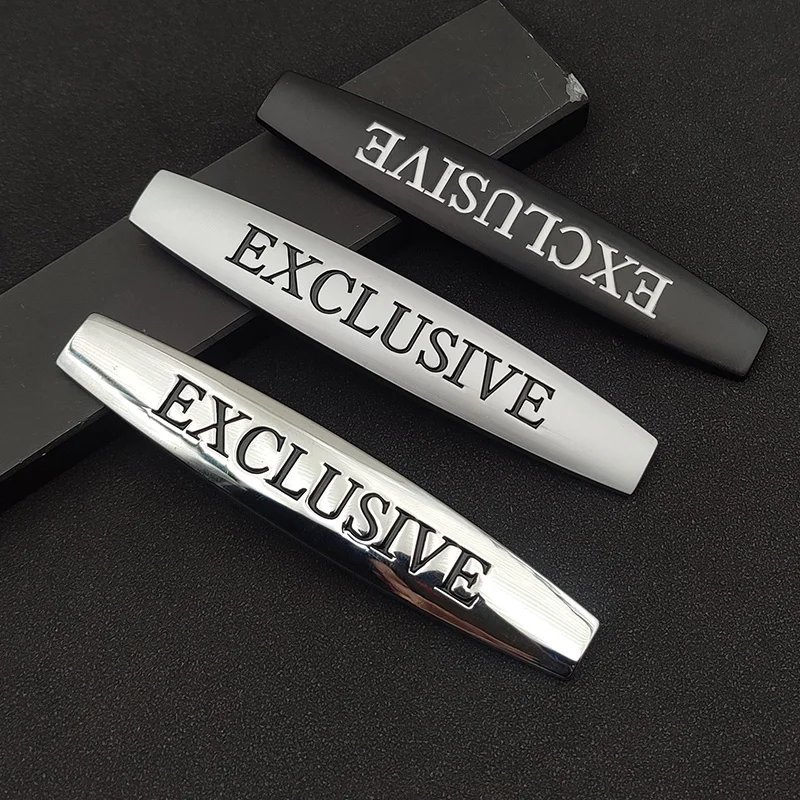 3D Metal Exclusive Badge Car Fender Trim Emblem Logo Decal Per Mercedes Benz Classe G Classe A W205 Accessori Adesivi Esclusivi