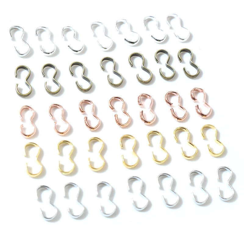 8*4 13*6,5mm 100 teile/los 6 Farben Anhänger Halskette Schnalle Verschluss Anschlüsse Armreif Armband für Cameo Schmuck Zubehör für DIY