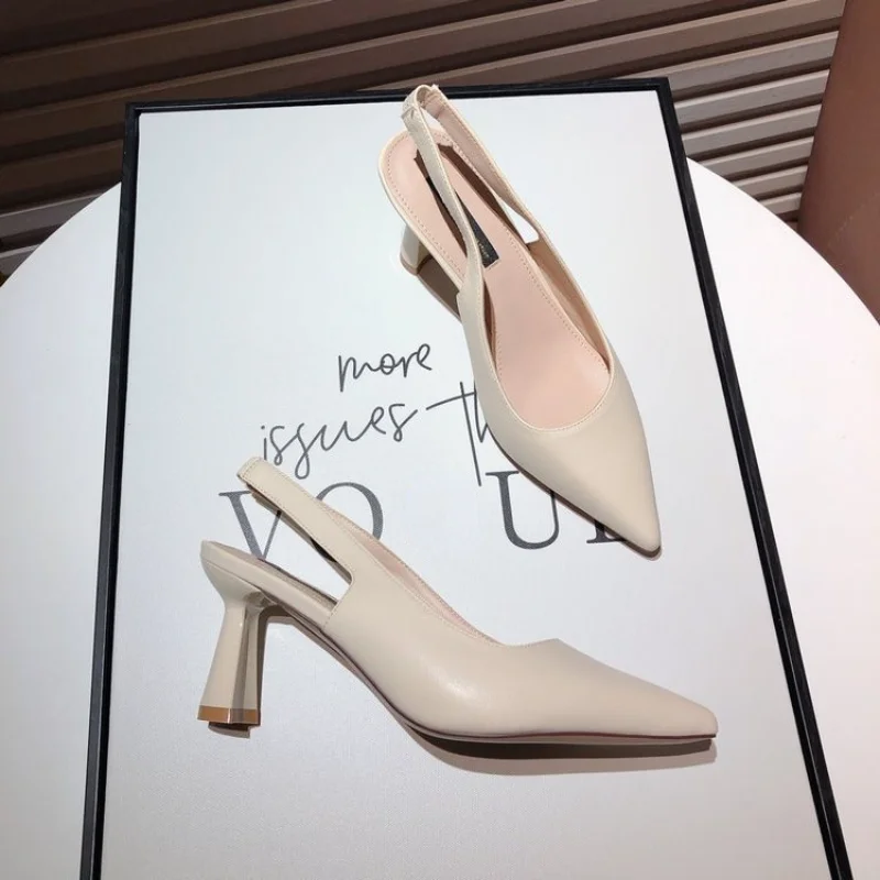 Women Pumps New High Heels Shoes Silver Slingback Heels Luxury Woman Wedding Bride High Heels Shoes Spring Autumn Ladies Shoes