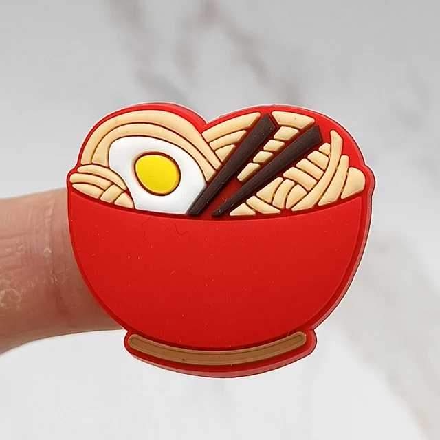 Dropshipping 1Pcs PVC Shoe Buckle Accessories Funny DIY Cute Food Shoes Decoration Jibz For Croc Charms Kids X-mas Gift N