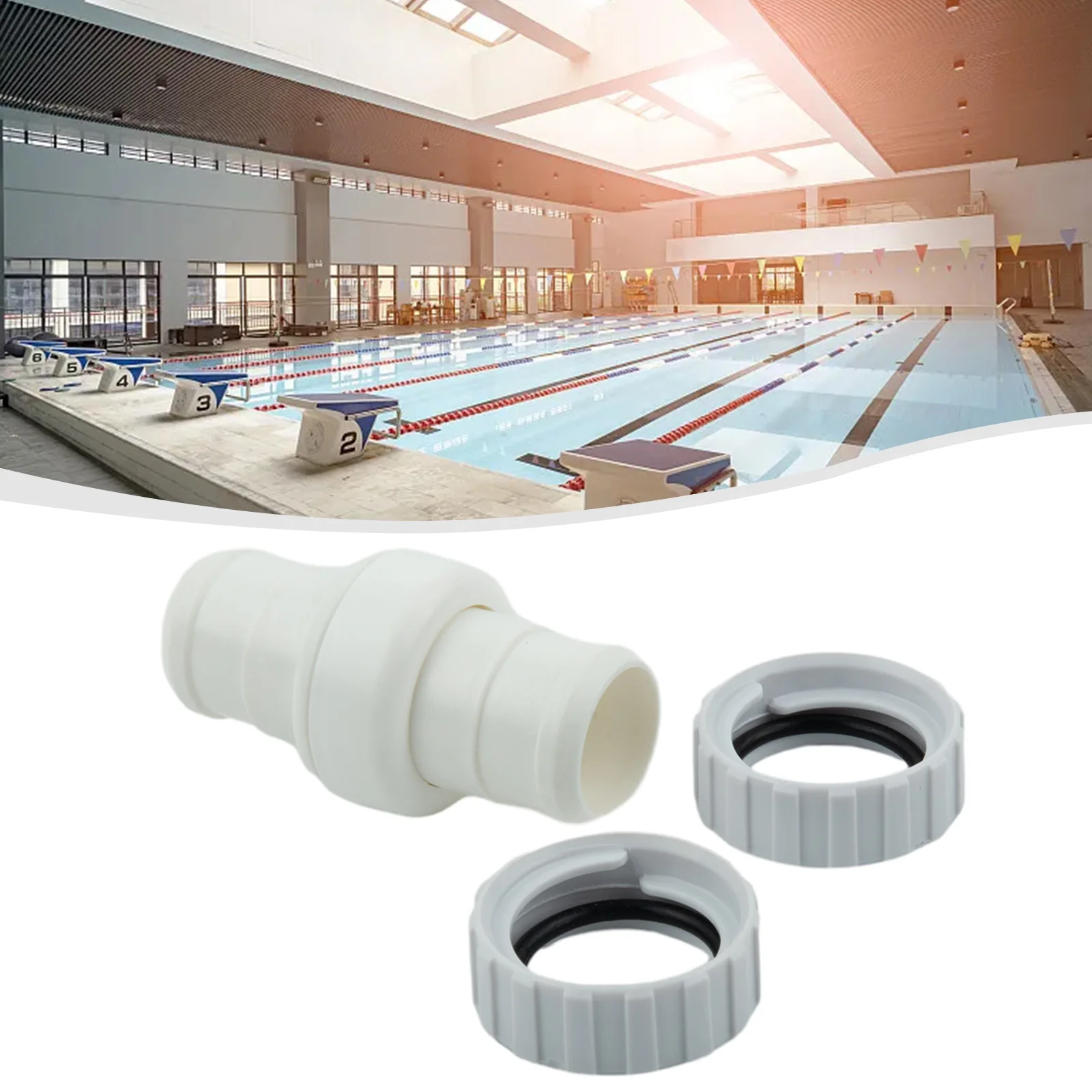 

2Pcs Hose Nut 1pc Hose Swivel 9-100-3002 9-100-3109 Connects Quickly Easy To Use For Polaris 360 Pool Cleaning Tools