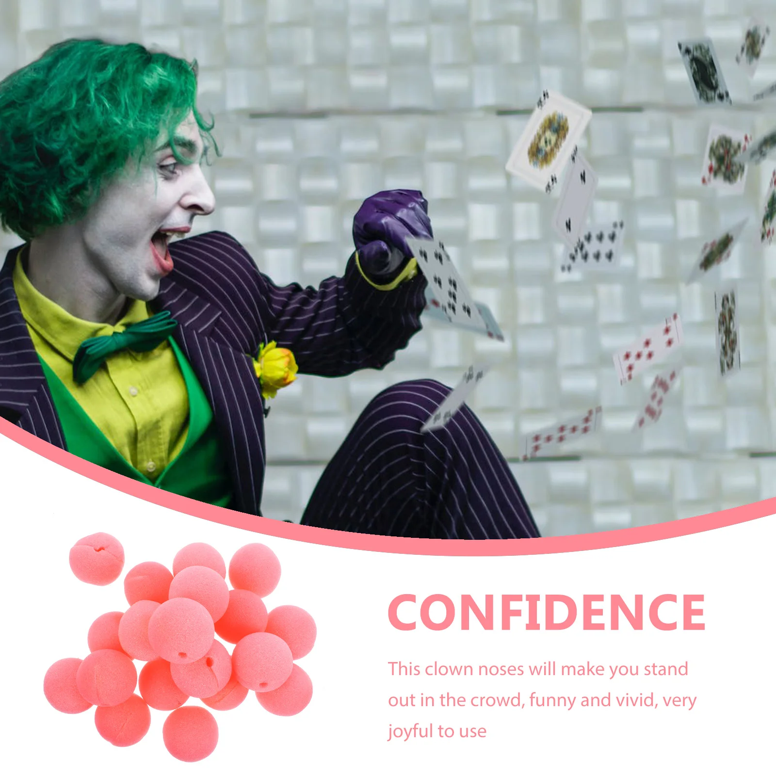 20 Pcs Clown Nose Prop Halloween Cosplay Circus Accessories Clothing Accessory