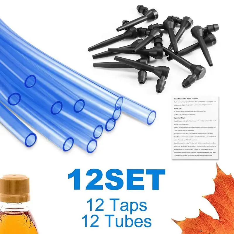 Maple Syrup Tapping Kit Food-Grade Silicone Tree Taps In L-Shape Energy-Saving And Efficient Maple Syrup Taps For Trees