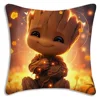Pillow Covers Cartoon MarvelS GrootS Sofa Decorative Home Double-sided Printing Short Plush Cute Cushion Cover 6