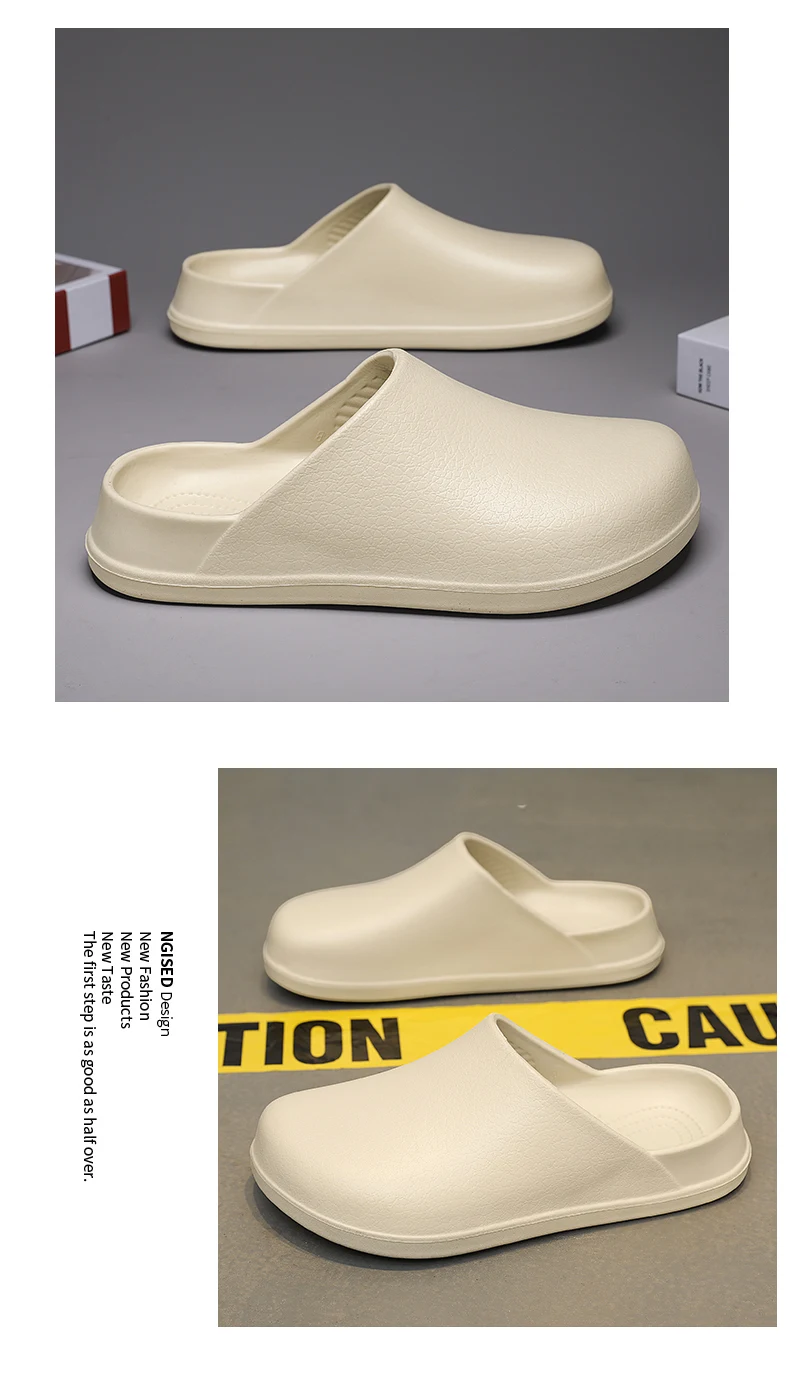 Paar Baotou Hausschuhe wasserdichte rutsch feste öl beständige Kochs chuhe Sommer neue Herren und Damen weiche Sohle Komfort lässige Sandalen – Detail 14
