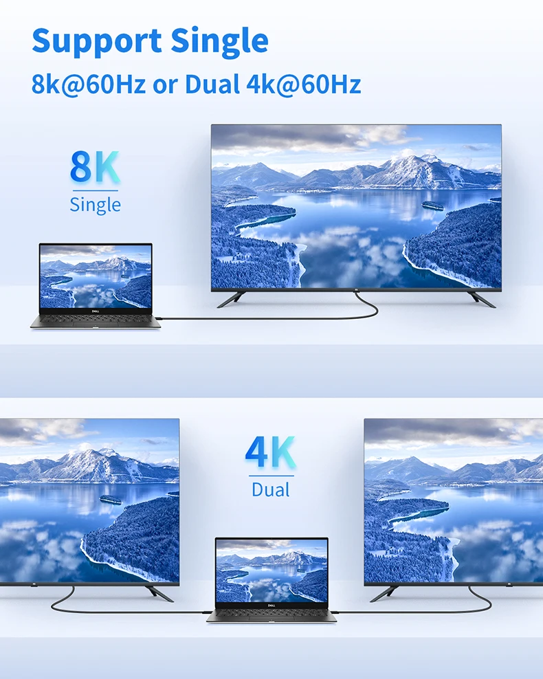 Premium High-Speed Thunderbolt 4 Cable – 8K 60Hz, 40Gbps, 100W Power Delivery Certified