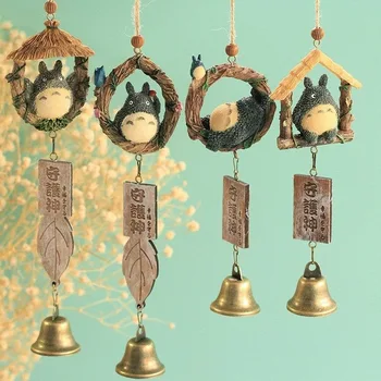 Ornamenti per carillon di vento in resina fai-da-te Totoro Carillon di vento Artigianato e regali Regali di compleanno per studenti Decorazioni per la casa Carillon di vento artigianale in resina 1