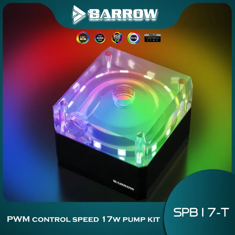 

Barrow 17 Вт скоростной водяной насос PWM DDC для акварельной доски с отверстием A-RGB Mobo AURA 5/6 метров подъемник SPB17-T PLUS