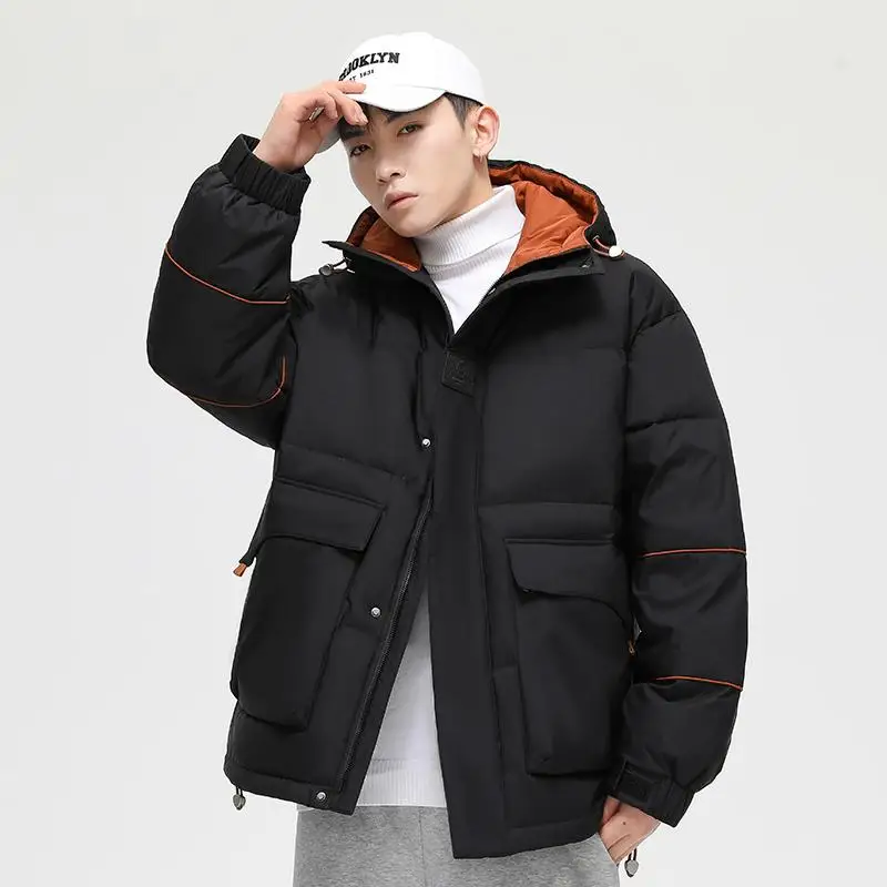 winter women s long down coats 90% white duck down warm coat thick stitching parkas woman 2021 loose large size puffer jackets Casual Winter Men's Warm Hooded 90% White Duck Down Jackets Solid Thick Parkas Outdoor Streetwear Loose Top Puffer Coats Clothes