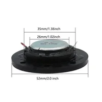 2Pcs/lot 52MM Round Audio Speaker 4 Ohm/8 Ohm 10W-20W Tweeter Speakers Silk Membrane HIFI Music DIY Bluetooth Hifi Loudspeaker 4