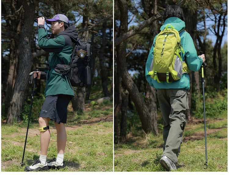 Extra große 40L Outdoor-Sport-Bergsteigertasche für Männer und Frauen, Paar-Rucksack, lässige wasserabweisende doppelte Umhängetaschen – Detail 14