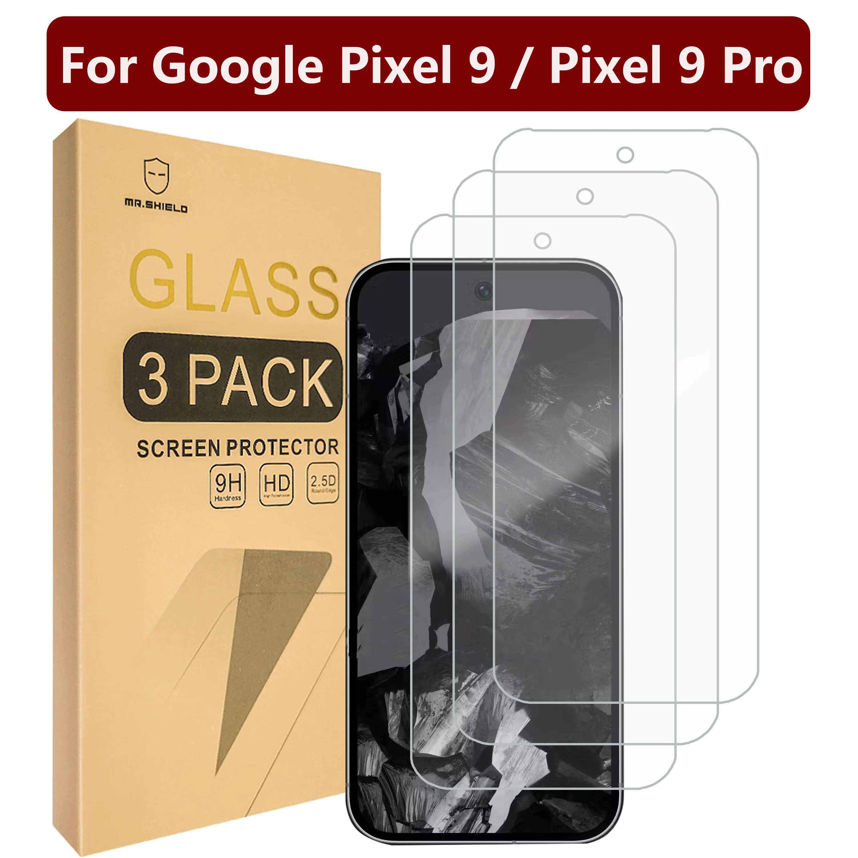 Mr.Shield [3-Pack] Tempered Glass Screen Protector For Fujifilm Instax Wide Evo - 9H Hardness, Japan Glass, HD Clear