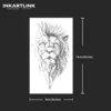 Lion Temporary Tattoo,Lasts To 15 Days New Technology Magic Waterproof Semi Permanent Sticker. 4