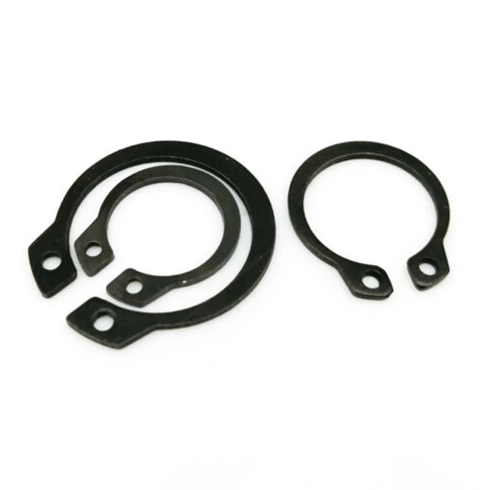 

Black 605 Steel Shaft Bearing Snap Ring C Type External Circlips Excellent for Cylinders Electrical Appliances & More 250pc/Set