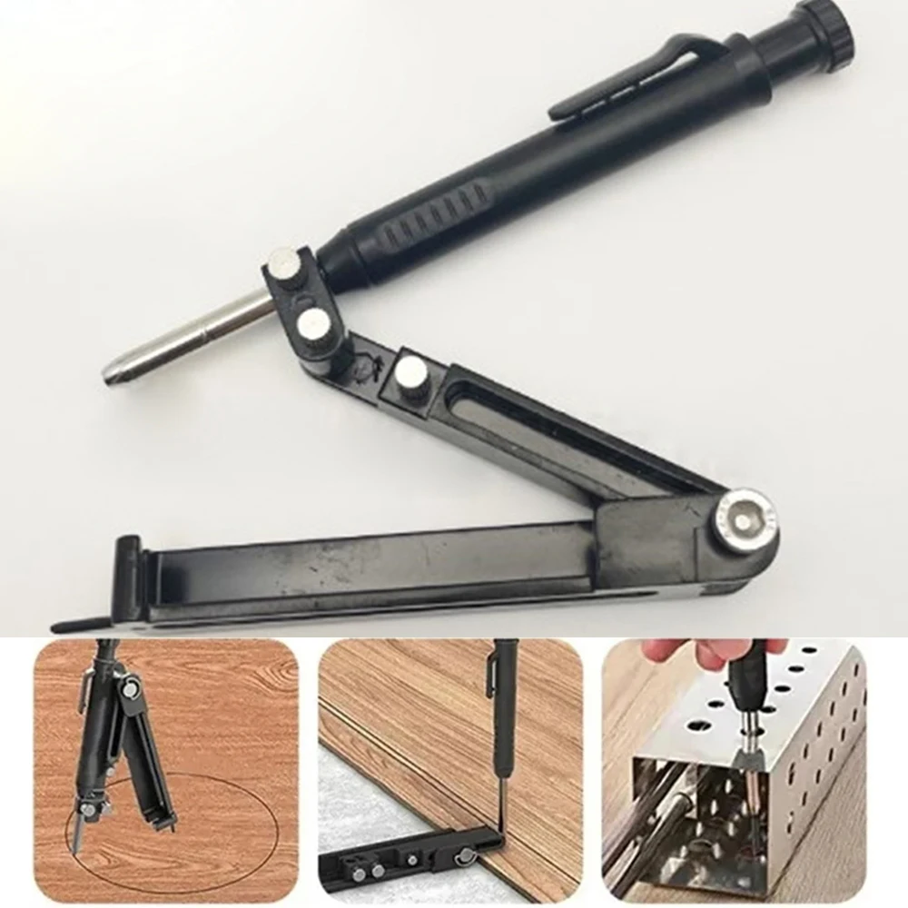 Multifunctional Scribing Ruler Contour Gauge Scribe Compass Carpentry Graffiti Line Measuring Hand Tools Woodworking Marking Pen woodworking construction multi function scribing ruler contour gauge scribe compass carpentry graffiti line measuring hand tools