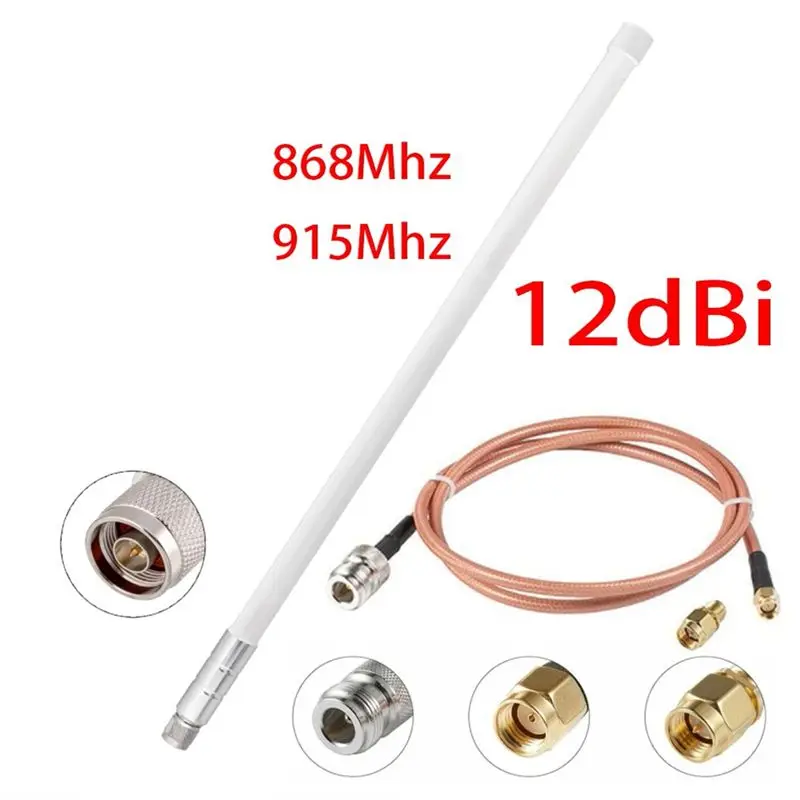 베스트셀러 12Dbi 915Mhz 로라 안테나 N형 암 커넥터 KSR195 케이블 야외용 부품 헬륨 핫스팟 RAK 네브라 300 MNTD HNT M