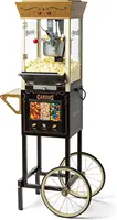 8 Oz Kettle Makes Up to 32 Cups, Vintage Movie Theater Popcorn Machine with Three Candy Dispensers 1