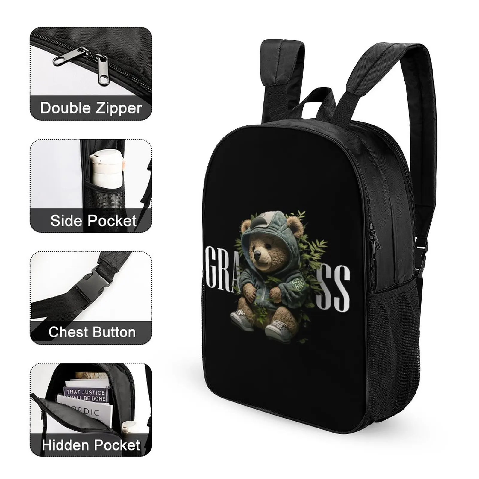 17 Inch Schoolbag Large Capacity Backpack Multifunctional Designer Bags Pencilbag for Boys Custom Print Knapsack