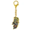 Feng Shui Peacock Feather Keychain honor and Luck Amulet Key chain 5