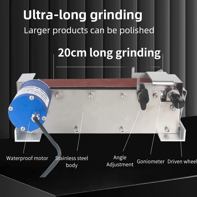 Electric Polishing Machine Waterproof Mini Belt Sander 50*533mm Benchtop Sander Sharpener for Knives Cutter Edges Sharpener