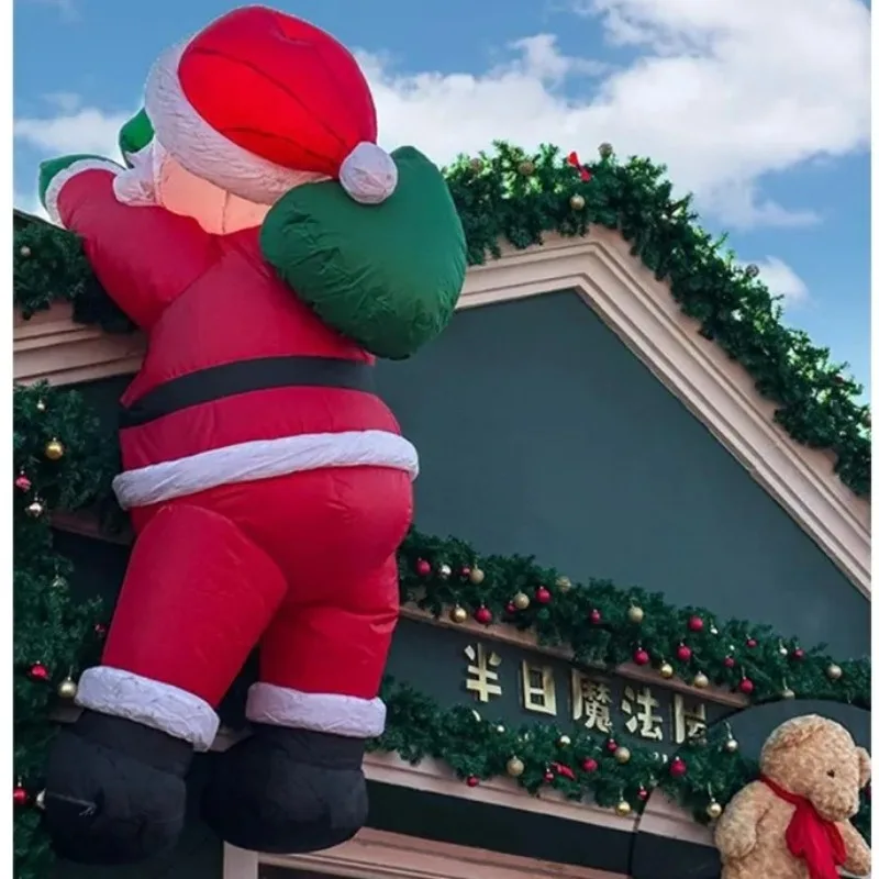 

Santa Claus shop atmosphere store yard garden decoration scene layout Christmas decoration